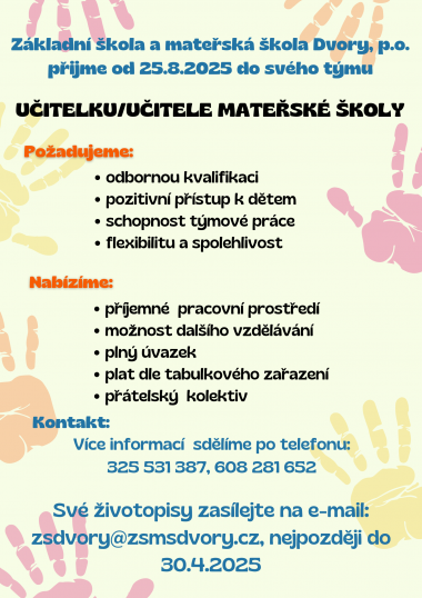 Hledáme kolegyni/kolegu