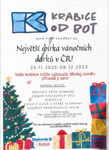 Krabice od bot - sbírka vánočních dárků v ČR