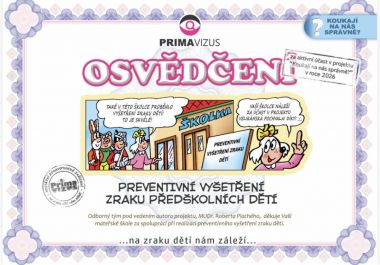 Preventivní vyšetření zraku předškolních dětí